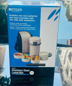 Hộp cơm giữ nhiệt 4 ngăn kèm túi xách 1.48L Tiger LWU-F200 - Ảnh 3