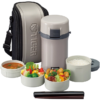 Hộp cơm giữ nhiệt 4 ngăn kèm túi xách 1.48L Tiger LWU-F200