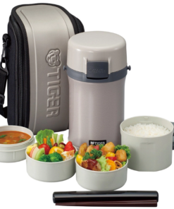 Hộp cơm giữ nhiệt 4 ngăn kèm túi xách 1.48L Tiger LWU-F200