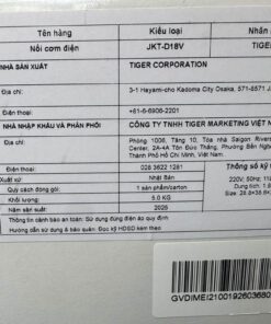 Nồi cơm điện cao tần IH 1.8L Tiger JKT-D18V - Ảnh 4