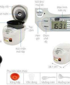 Nồi cơm điện tử 1.8L có chức năng nấu chậm và hấp 4in1 Tiger JAX-S18W - Made in Japan - Ảnh 14