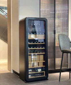 Tủ bảo quản rượu vang và cigar mặt kính 208L Retro HCK SC-208RWA